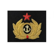 Эмблема-кокарда на фуражку офицеров Военно-морского флота корабельного состава Временного правительства, образец 1917 года. Вариант 2.